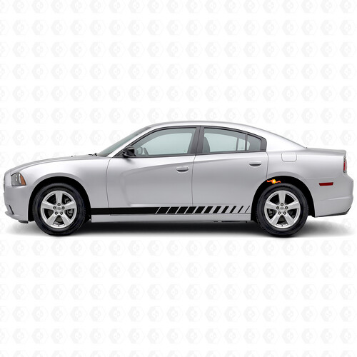 Strobe Style Stripes Side Vinyl Decal Sticker for Dodge Charger 2011-2014