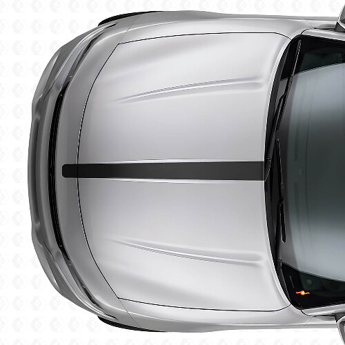 Straight Thin Hood Stripe Vinyl Decal for Dodge Charger
