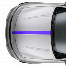 Straight Thin Hood Stripe Vinyl Decal for Dodge Charger_2