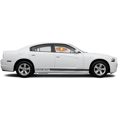Rally Style Rocker Panel Stripe Kit 2 for Dodge Charger 1
