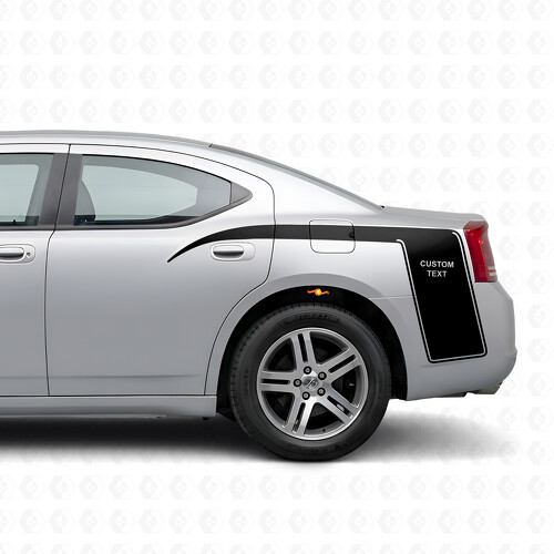 Custom Claw Style Stripes Bedside Vinyl Decal Sticker for Dodge Charger 2006-2010