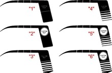 Claw Style Quarter Panel Stripes Vinyl Decal Kit for Dodge Charger 2006-2010_2
