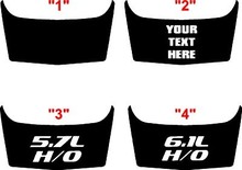 2006-2010 Charger SRT Hood  Intake Sticker Decal Kit 2