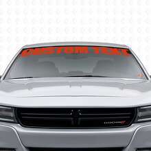 Custom Text Windshield Vinyl Decal Sticker for Dodge Charger 2015-2026_4