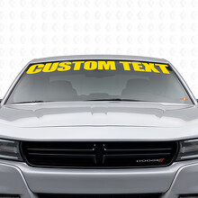 Custom Text Windshield Vinyl Decal Sticker for Dodge Charger 2015-2026_5