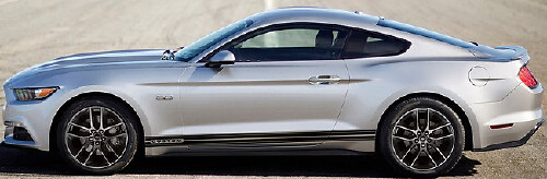 Rocker Panel Stripe Kit Vinyl Decals for Ford Mustang 2015-2020