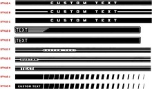 Rocker Panel Stripe Kit Vinyl Decals for Ford Mustang 2015-2020 3