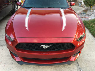 2015 - 2020 Ford Mustang Hood Spear Stripes