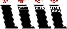2015 & Up Ford Mustang BOSS Hood & Stripe Kit Vinyl Decals Stickers  2