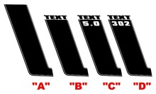 2013 Ford Mustang BOSS Style Side Stripe Kit Vinyl Decals Stickers  3