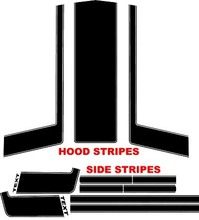 2010 - 2020 Ford Mustang BOSS Hood & Stripe Kit Vinyl Decals Stickers  2