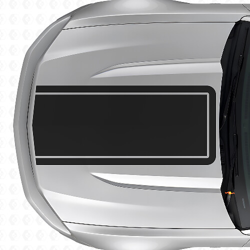 Blackout Outline Hood Stripe Vinyl Decal for Musclecar Musclecarmodel Mach 1 2010-20_1