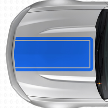 Blackout Outline Hood Stripe Vinyl Decal for Musclecar Musclecarmodel Mach 1 2010-20_2