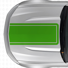 Blackout Outline Hood Stripe Vinyl Decal for Musclecar Musclecarmodel Mach 1 2010-20_3