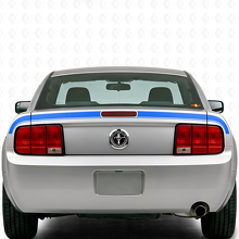 Accent Rear Trunk Stripe Vinyl Decals for Musclecar Musclecarmodel 2005-2009_2