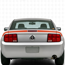 Accent Rear Trunk Stripe Vinyl Decals for Musclecar Musclecarmodel 2005-2009_4