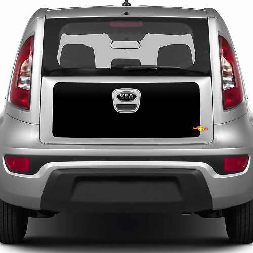 Rear Trunk Vinyl Wrap Decal Sticker for Kia Soul