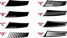 2015 & Up Ford F150 Hood Spear Stripes 2