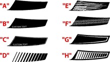 Hood Spear Stripes Vinyl Decals for Ford F-150 2015-2020 2