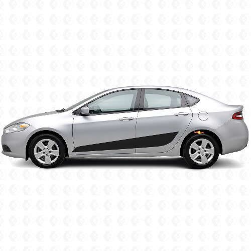 Decorated Side Stripes Vinyl Decal Kit for Dodge Dart