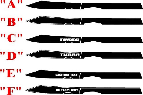 Full Upper Bodyline Stripe Kit for Dodge Dart 2