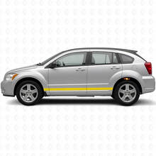 Straight Outline Side Stripes Vinyl Decal Kit for Dodge Caliber 2007+_5