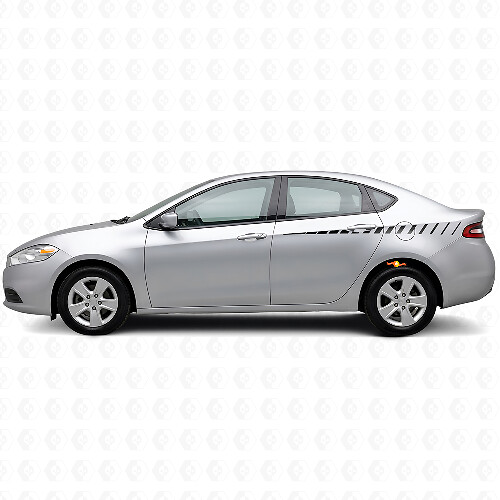Broken Side Stripes Vinyl Decal Kit for Dodge Dart 2013+