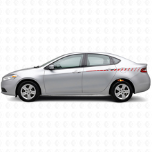 Broken Side Stripes Vinyl Decal Kit for Dodge Dart 2013+_3