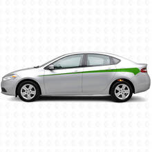 Decorated Side Stripes Vinyl Decal Kit for Dodge Dart 2013+_3
