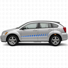 Strobe Style Side Stripes Vinyl Decal Kit for Dodge Caliber 2007+_2