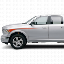 Outline Stripes Front Fender & Door Vinyl Decal Kit for Dodge Ram 2009+_4