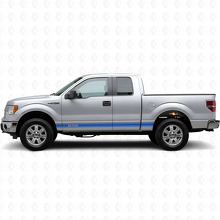 Custom Outline Stripes Rocker Panel Vinyl Decals Kit for Musclecar truck 2009-20_2