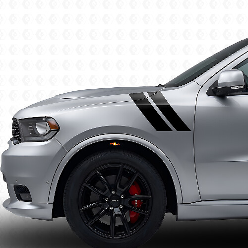 Dual Stripes Front Fender Vinyl Decal Kit for Dodge Durango 2011+