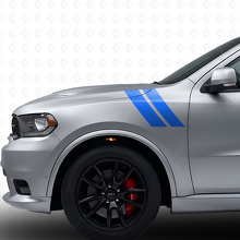 Dual Stripes Front Fender Vinyl Decal Kit for Dodge Durango 2011+_2