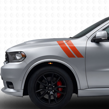Dual Stripes Front Fender Vinyl Decal Kit for Dodge Durango 2011+_4