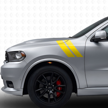 Dual Stripes Front Fender Vinyl Decal Kit for Dodge Durango 2011+_5