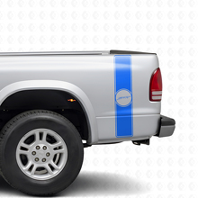 Sport Retro Style Rear Side Stripes Vinyl Decal Kit for Dodge Dakota 1997+_2