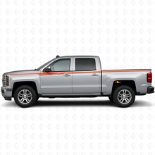 Accent Side Stripes Vinyl Decals Kit for Chevrolet Silverado 2014+_4