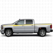 Accent Side Stripes Vinyl Decals Kit for Chevrolet Silverado 2014+_5