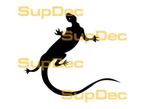 Gecko Lizard Vinyl Art Wall  Window Bathroom Sticker Decal #1