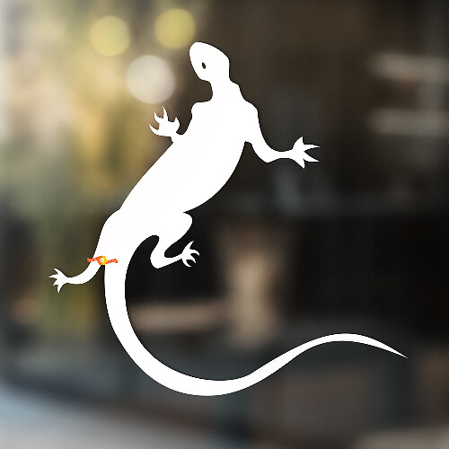 Gecko Lizard Vinyl Art Wall  Window Bathroom Sticker Decal #1