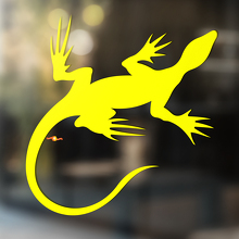Gecko Lizard Vinyl Art Wall  Window Bathroom Sticker Decal #2_3