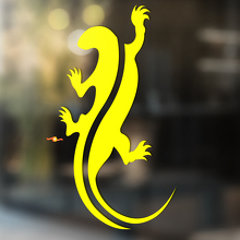 Gecko Lizard Vinyl Art Wall  Window Bathroom Sticker Decal #3_3
