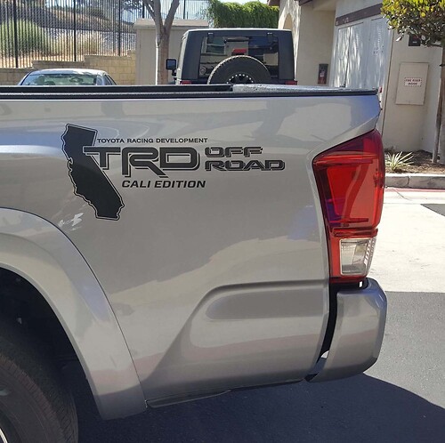 Toyota Tacoma Trd Off Road Bed Decal Sticker Tundra Truck Racing Development