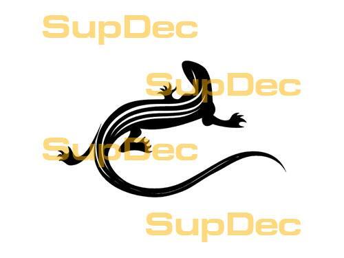 Gecko Lizard Vinyl Art Wall  Window Bathroom Sticker Decal #4