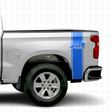 Z71 Off Road Punisher Bed Stripe Decals for Chevy GMC Pickup Truck_2