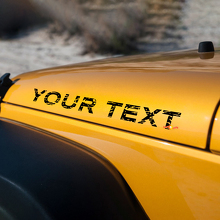 Distressed Rubicon Hood Stickers Decals for Jeep Wrangler 3