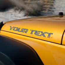 Distressed Wrangler Hood Stickers Decals for Jeep Wrangler 2