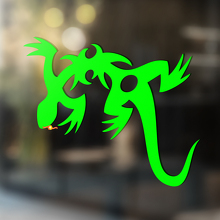 Gecko Lizard Vinyl Art Wall  Window Bathroom Sticker Decal #5_2