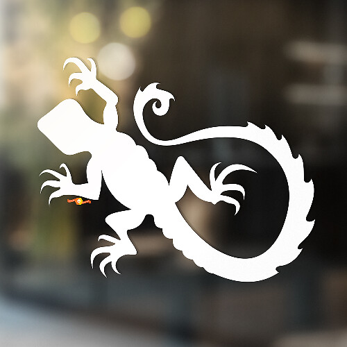 Gecko Lizard Vinyl Art Wall  Window Bathroom Sticker Decal #6